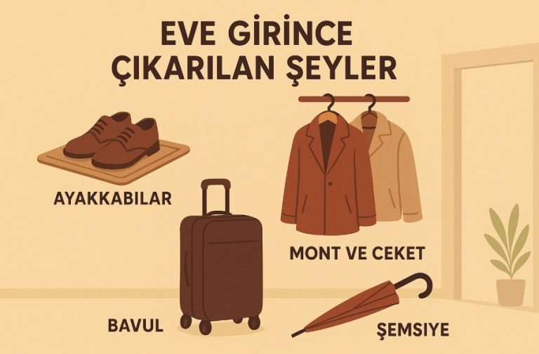 eve girince çıkarılan şeyler nelerdir