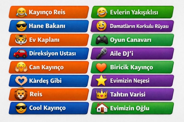 kayınçoyu telefona kaydetme isimleri